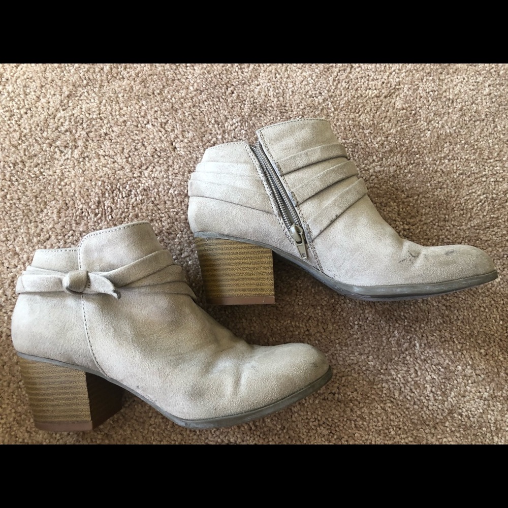 Tan booties